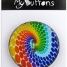 Blumenthal Lansing 630004902 Пуговица My Buttons - Coconut "Spiral Rainbow"