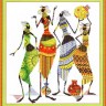 Набор для вышивания Панна NM-0739 (НМ-0739) Африка. Масаи. Африканочки-подружки