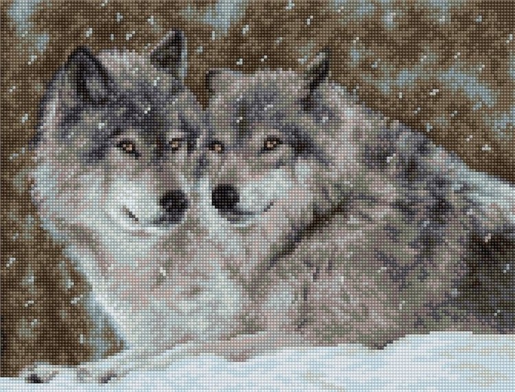 Набор для вышивания Luca-S B2291 Два волка