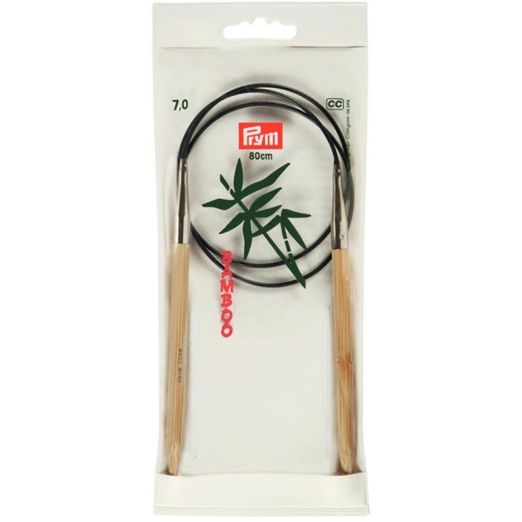 Prym Спицы круговые "Bamboo" с гибкой леской 80 см
