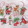Набор для вышивания LetiStitch 966 Christmas Toys (Новогодние игрушки, комплект)