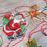 Набор для вышивания LetiStitch 966 Christmas Toys (Новогодние игрушки, комплект)