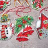 Набор для вышивания LetiStitch 966 Christmas Toys (Новогодние игрушки, комплект)