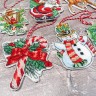 Набор для вышивания LetiStitch 966 Christmas Toys (Новогодние игрушки, комплект)