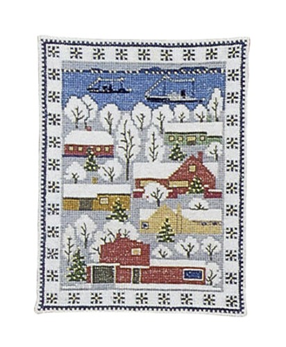 Набор для вышивания Haandarbejdets Fremme 30-4136 Снежные домики