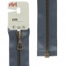 Riri 3000105/60/2121 Молния металлическая, разъемная, на атласной тесьме, 4 мм, 60 см, серый стальной