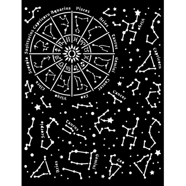 Stamperia KSTD116 Трафарет "Cosmos Infinity costellazione" 3D эффект
