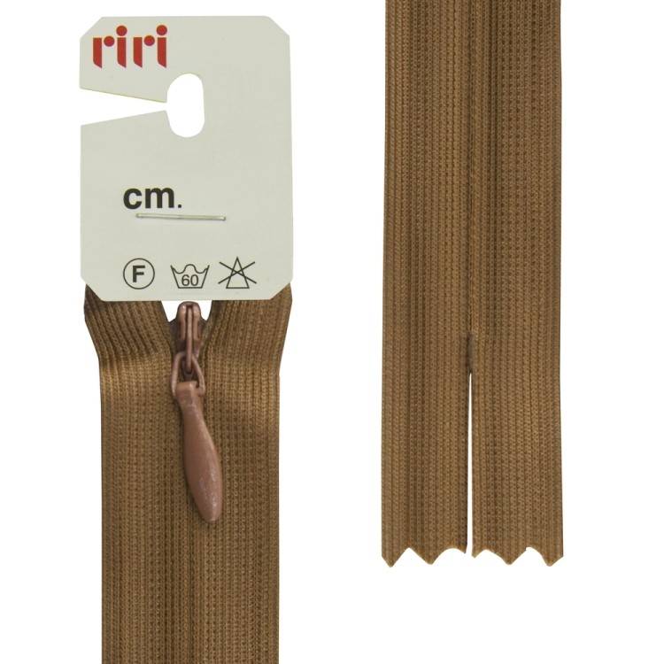 Riri 6010917/50/2209 Молния потайная, неразъемная, 4 мм, 50 см, светло-коричневый