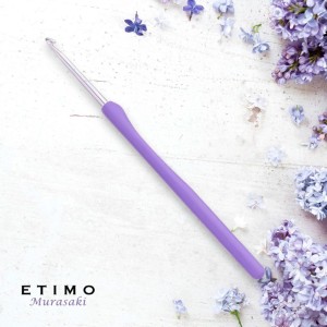 Tulip Крючок для вязания с ручкой ETIMO Murasaki, алюминий/пластик, фиолетовый