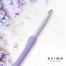 Tulip Крючок для вязания с ручкой ETIMO Murasaki, алюминий/пластик, фиолетовый