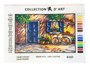 Collection D'Art 6151 Ткань с рисунком для вышивания