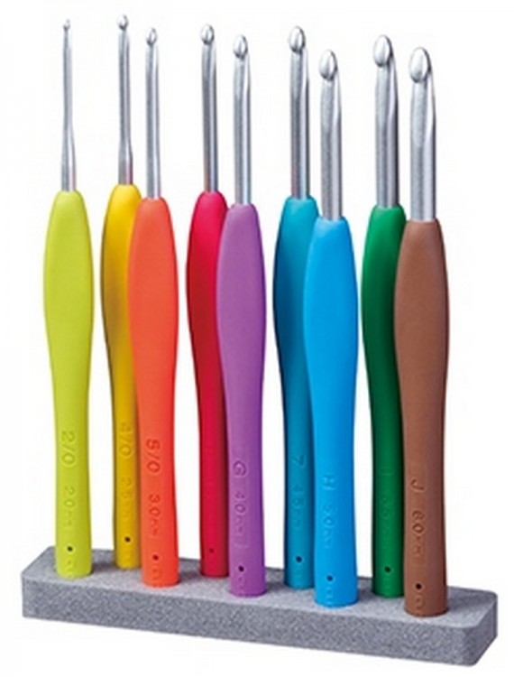 Clover 3674 Набор крючков для вязания Amour 2.0-15.0