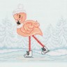 Набор для вышивания Кларт 8-417 Фламинго на коньках