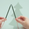 Addi 705-2 Спицы металлические круговые супергладкие addiChristmas, 120 см