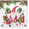 PAW Decor Collection SDL230500 Салфетка трехслойная для декупажа "Рождественские гномы"