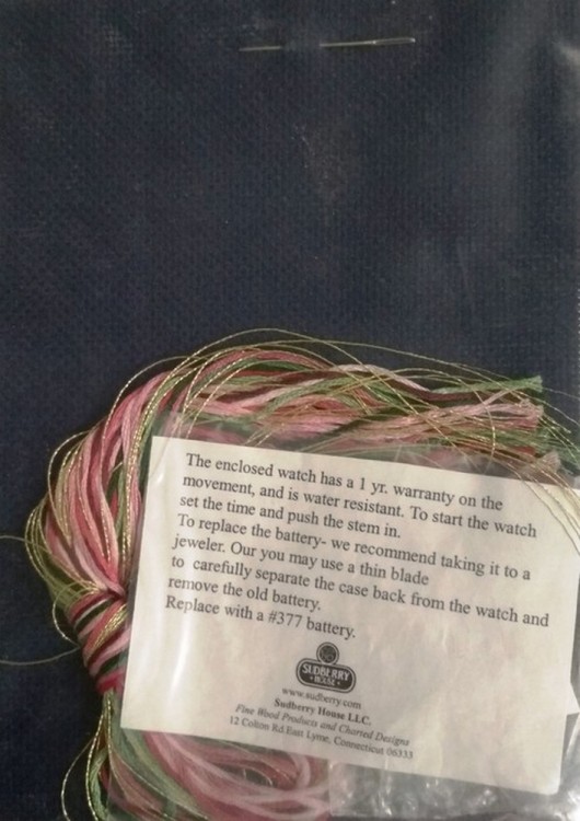 Набор для вышивания Sudberry SWST30K Rose Watch Band (Ремешок для часов с розами)