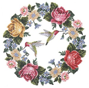 Janlynn 074-0100 Hummingbird Wreath
