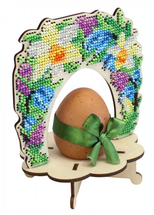 Набор для вышивания Щепка О-055 Подставка под яйцо "Цветочная арка"