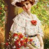 Конек 8475 Девушка с маками
