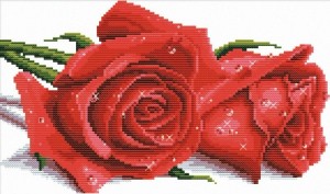 Белоснежка 7530-РК Красные розы