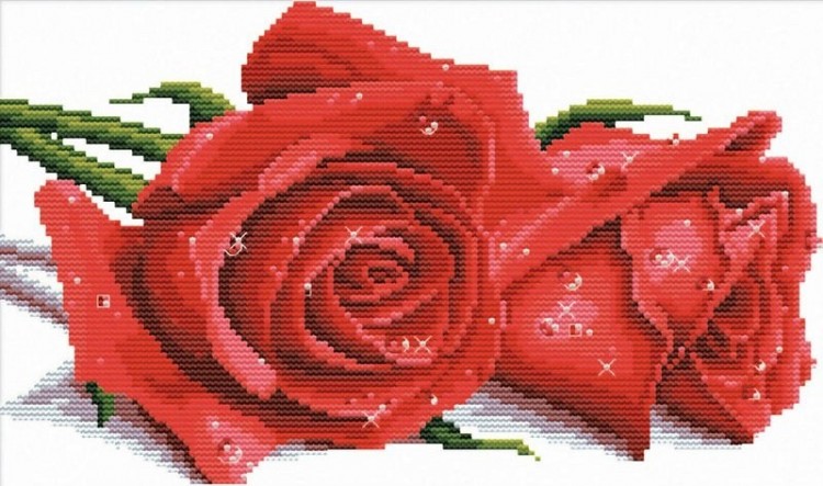Набор для вышивания Белоснежка 7530-РК Красные розы
