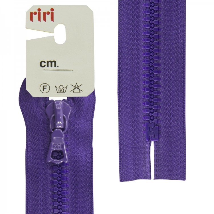 Riri 5723220/22/2507 Молния тракторная, неразъемная, 6 мм, 22 cм, фиолетовый