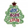 Набор для вышивания Mill Hill MH182133 Joy, Hope, Love (Радость, надежда, любовь)