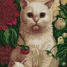 Конек 1333 Котята в пионах