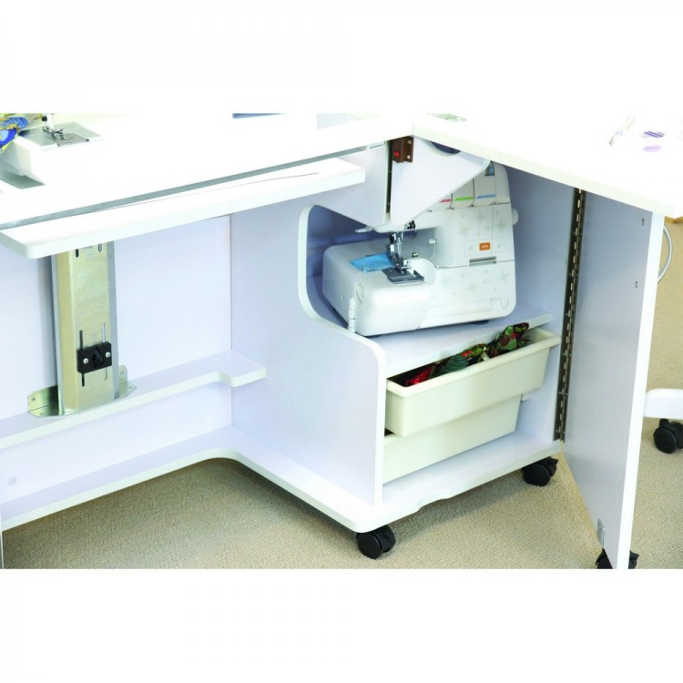 Hemline TLM.E-W001 Стол раскладной для швейной машины с раскройным местом ECLIPSE, белый