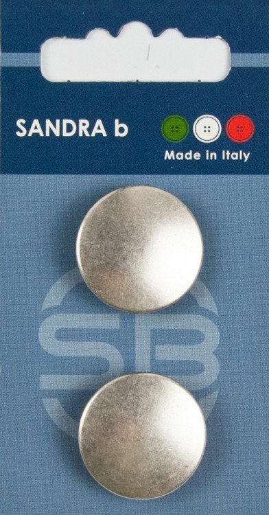 Sandra CARD201 Пуговицы, серебряный