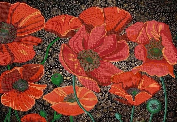 Конек 9486 Красные маки