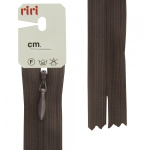 Riri 6010917/50/2226 Молния потайная, неразъемная, 4 мм, 50 см, шоколадно-коричневый темный