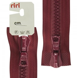 Riri 6016575/75/2411 Молния тракторная, разъемная, 2 замка, 8 мм, 75 cм, бордовый