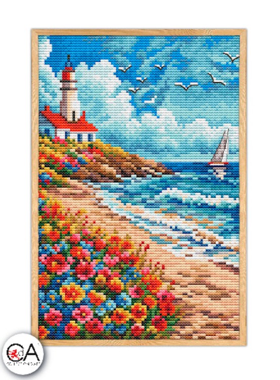 Набор для вышивания Collection D'Art BC8102 Цветочный берег