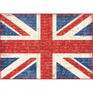 Stamperia DFSA4053 Бумага рисовая "Флаг Соединенного Королевства"