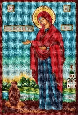 Набор для вышивания Радуга бисера В-196 Геронтонисса Богородица