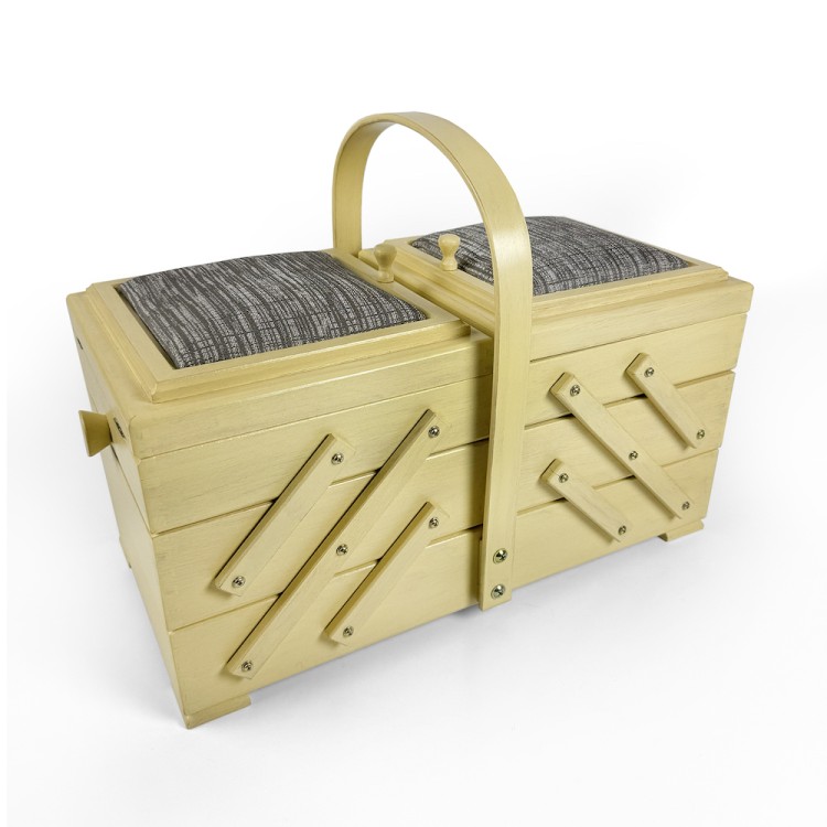 Aumueller 31/151/1 Шкатулка для рукоделия, 3-х этажная, бук светлый