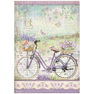 Stamperia DFSA4671 Бумага рисовая "Provence bicycle"