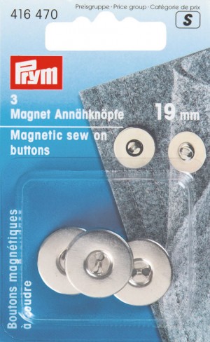 Prym 416470 Магнитные пуговицы для сумок и одежды