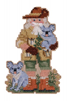Набор для вышивания Mill Hill MH202331 Koala Santa (Санта с коалами)