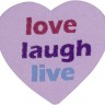 HKM 42799 Термоаппликация "Любовь, смех, жизнь"