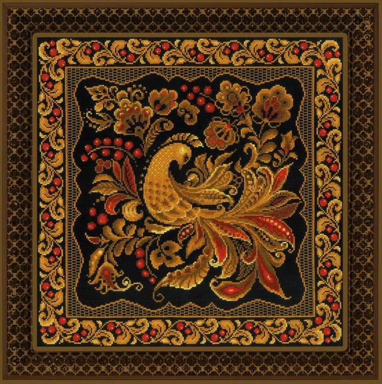 Набор для вышивания Риолис 1758 Подушка/панно «Хохлома»
