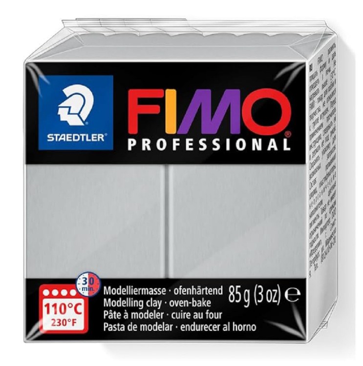 Fimo 8040-80 Полимерная глина "Professional" серый дельфин