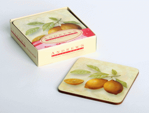Andrews Living Rooms SS52820 Подставки под чашки Lemon Medley