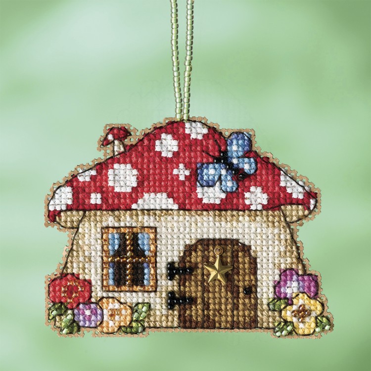Набор для вышивания Mill Hill MH162215 Mushroom House (Грибной домик)