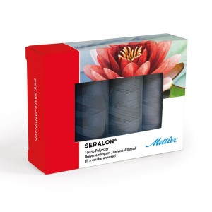 Amann Group Mettler SE4Grey-Kit Набор с нитками Seralon в подарочной упаковке, 4 катушки
