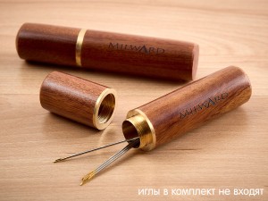 Hemline 9492992.DB Органайзер для хранения игл длиной до 7 см, деревянный, закручивающийся