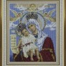 Мир багета 22БК 486-120_ПЛ Рама для иконы "Милующая" Радуга бисера (Кроше)