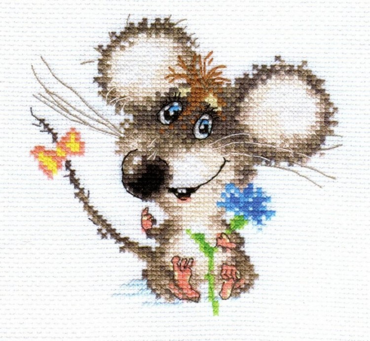 Набор для вышивания Алиса 0-77 Влюбленный мышонок