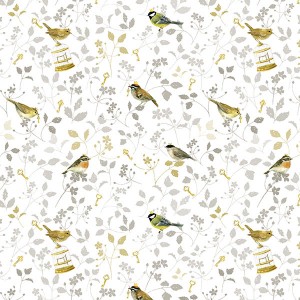 Acufactum 3523-740 Ткань "Птичьи принцы"